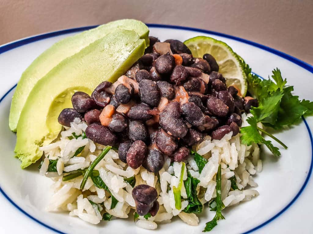 chipotle black beans and avocado