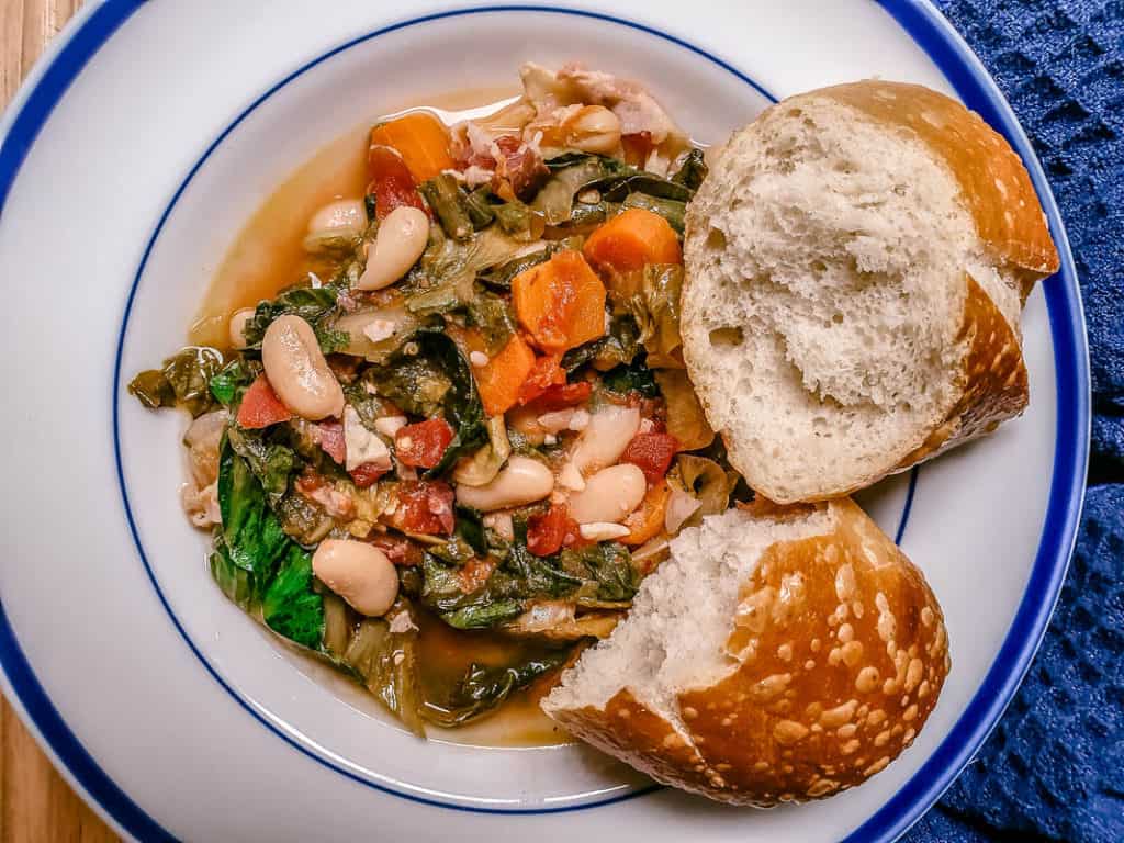 bean and escarole soup with pancetta