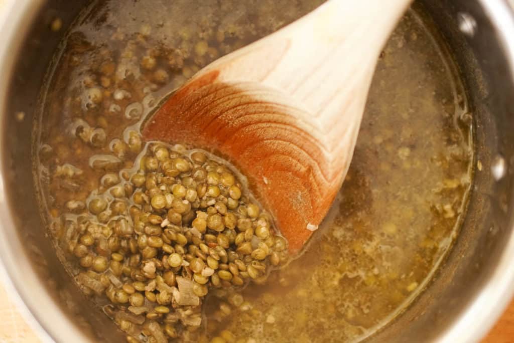 Cooked Green Lentils