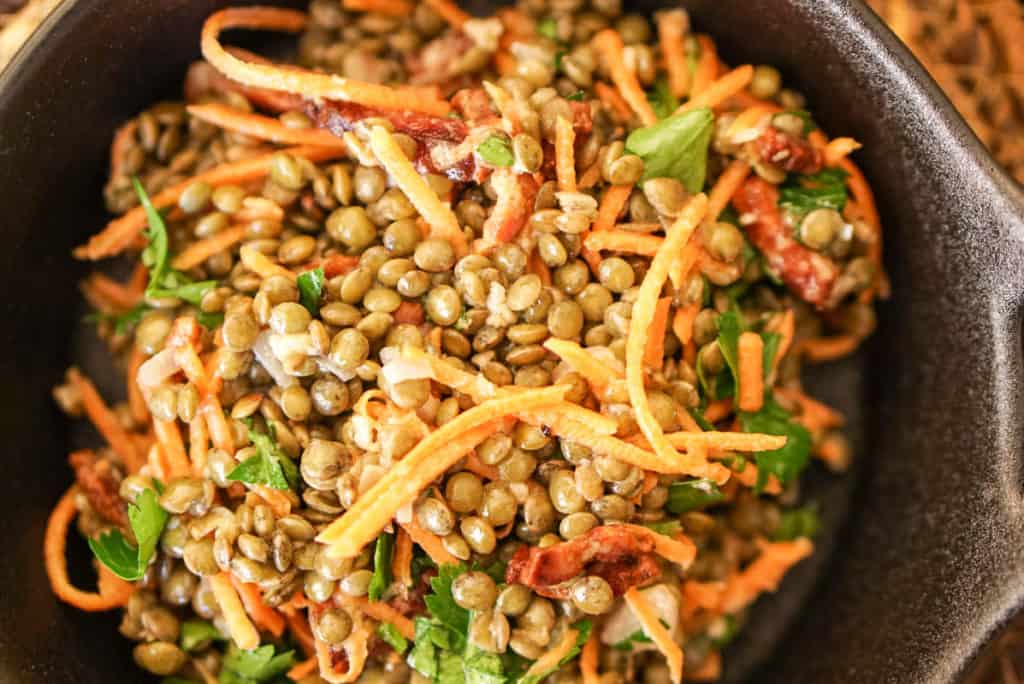 recipe for French green lentils