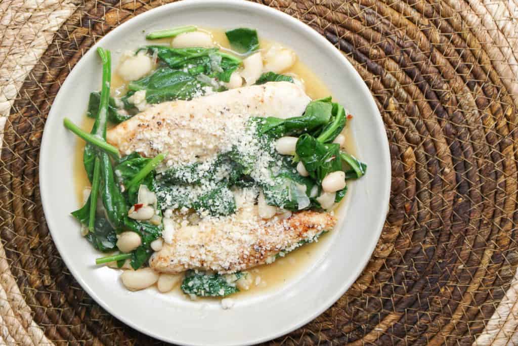 canellini beans and spinach