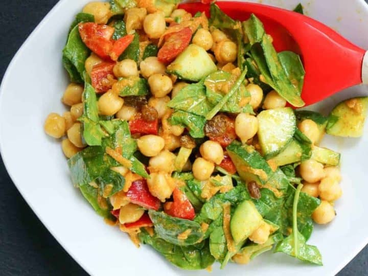 Creamy Curry Chickpea Salad Recipe