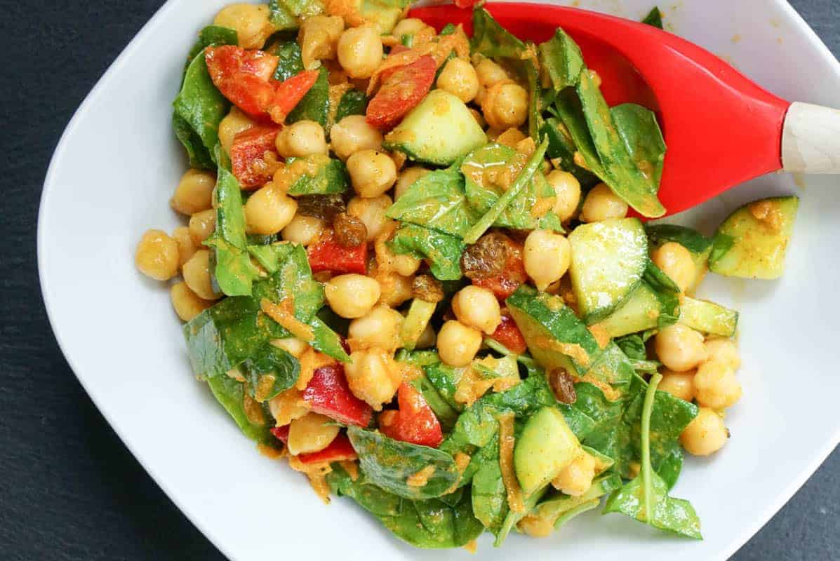 Creamy Curry Chickpea Salad Recipe