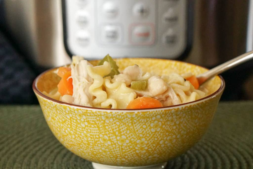 Instant pot chicken noodle soup simple