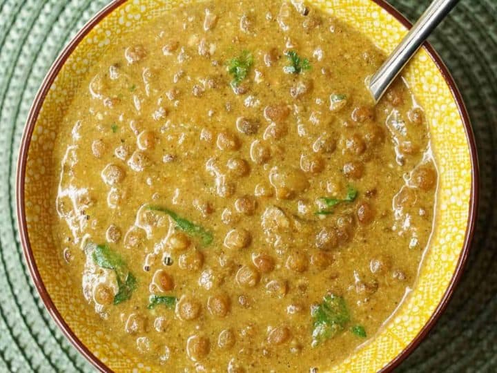 Instant Pot Lentil Curry With Creamy Coconut
