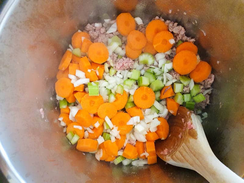 Saute vegetables in an Instant Pot