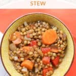 Harissa Vegetarian Moroccan Lentil Stew Recipe