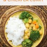 Creamy Broccoli and Chickpea Curry