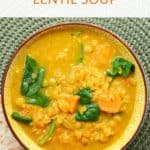 Golden Turmeric Lentil Soup