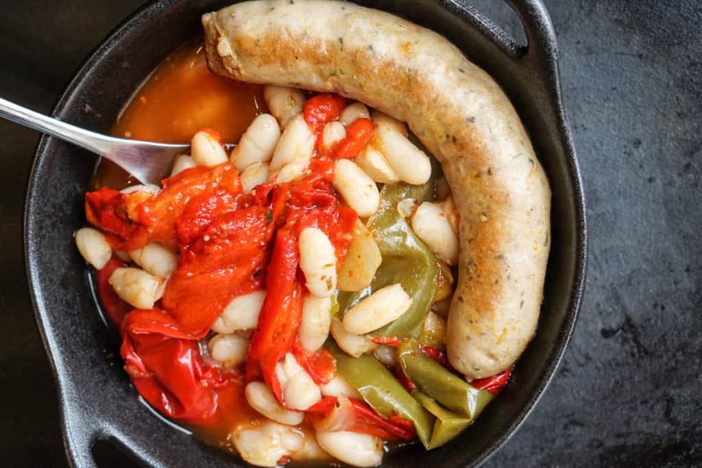 Instant Pot Sausage, Peppers, And White Beans