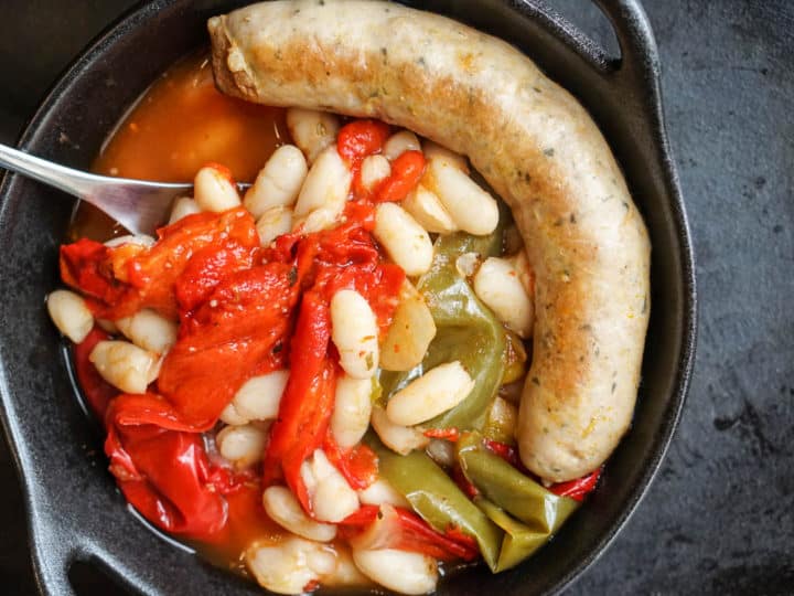 Instant Pot Sausage, Peppers, And White Beans