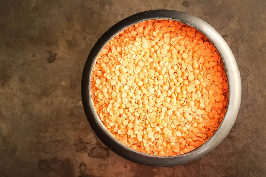 cooking red lentils