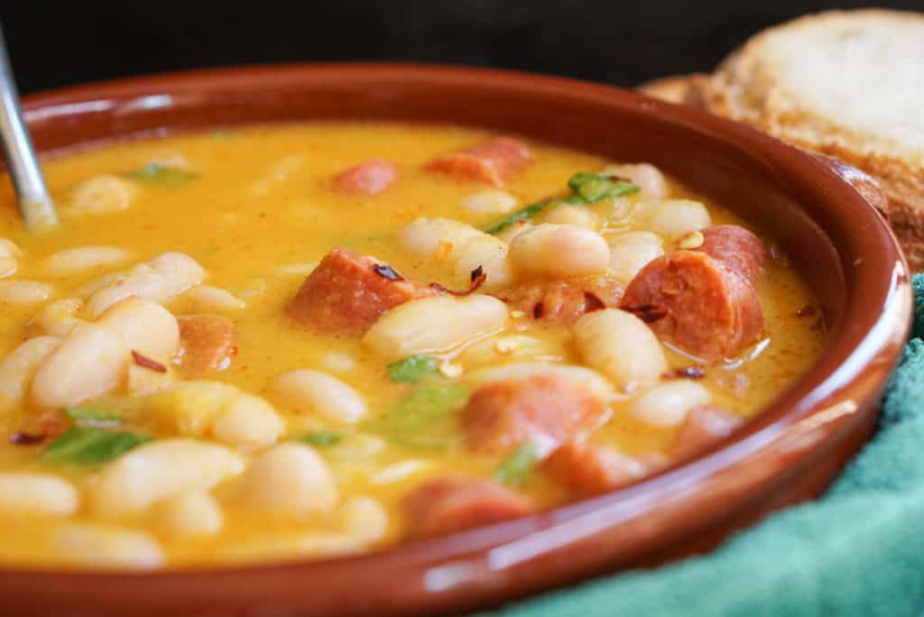 White beans and chorizo soup