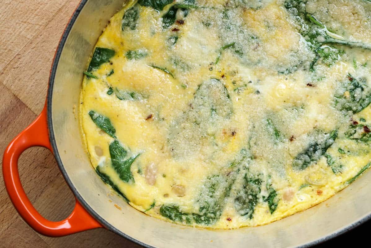 White Bean Frittata With Spinach
