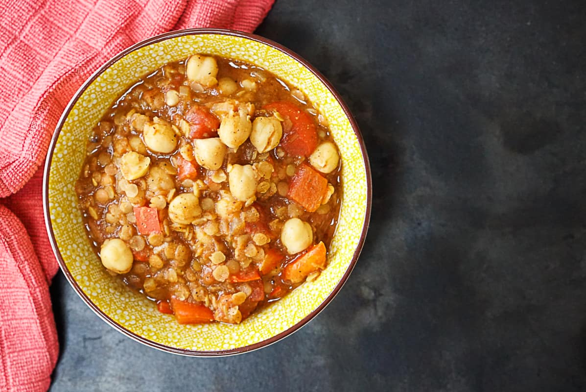Vegan Chickpea And Lentil Curry