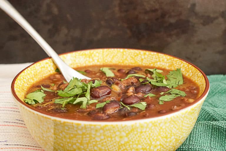 Instant Pot Black Bean Chili With Dry Beans - The Bean Bites