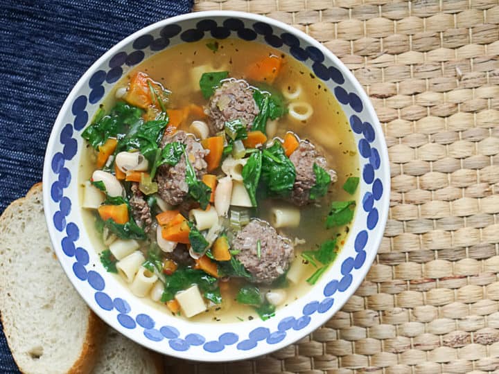 Instant Pot Italian Wedding Soup With Cannellini Beans