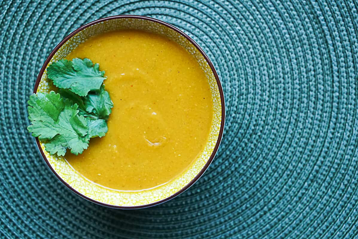 Vegan Instant Pot Red Lentil Soup Recipe