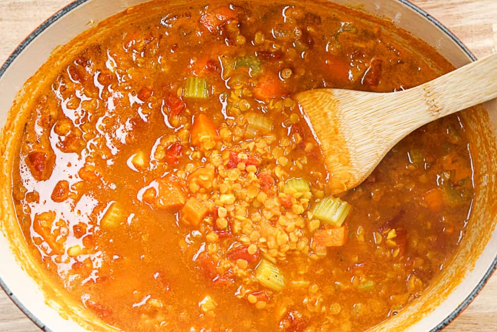 Cooking Moroccan Vegetable Soup