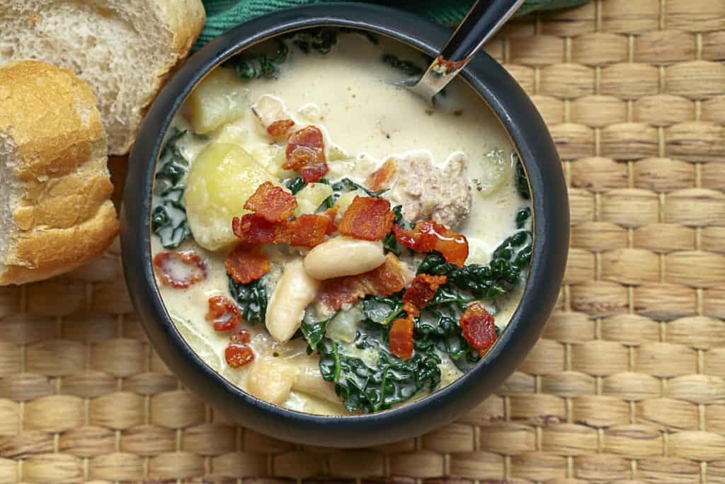 zuppa toscana with white beans