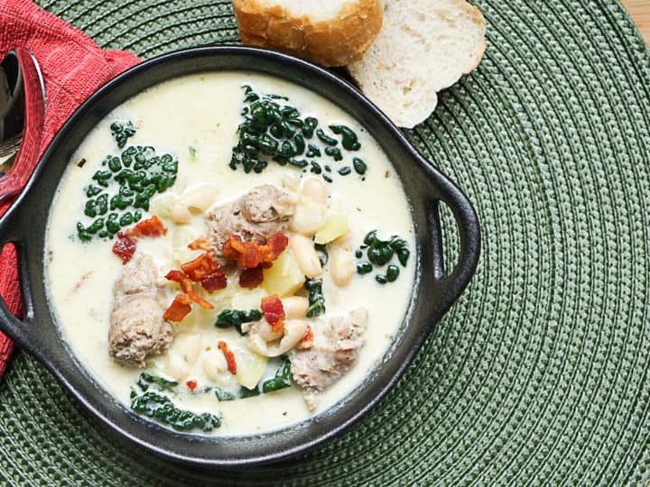 Instant Pot Zuppa Toscana Soup With Cannellini Beans