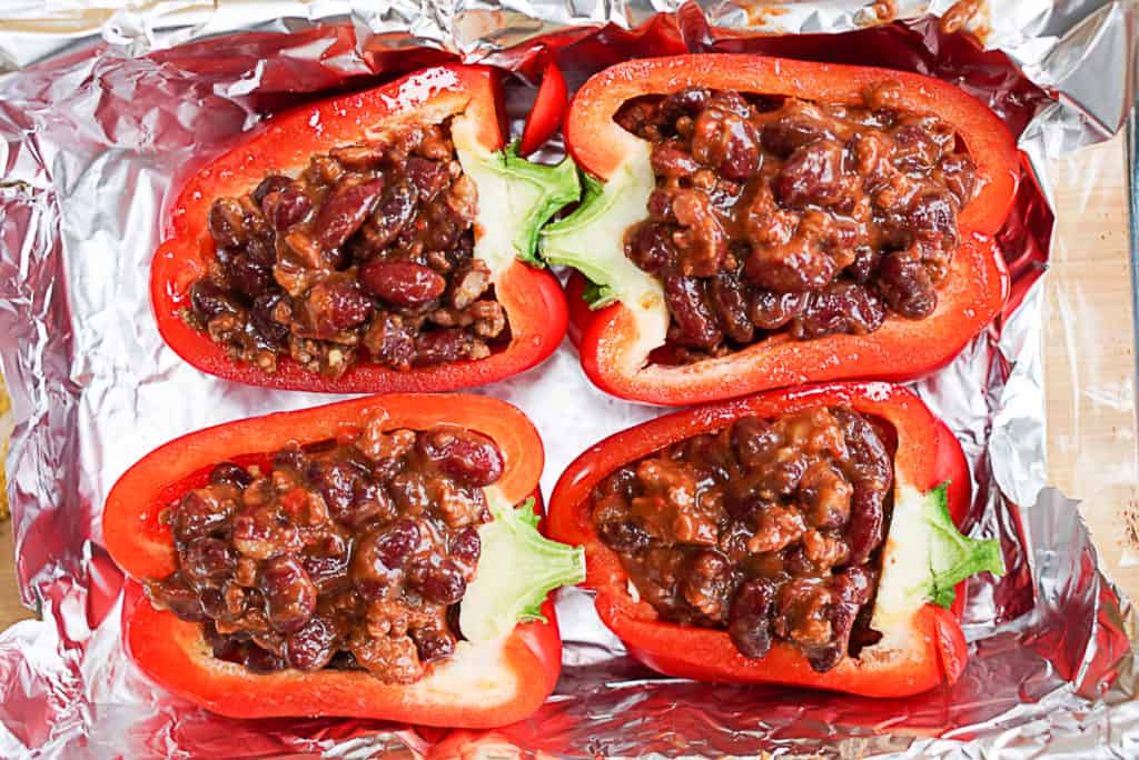 chilli stuffed peppers