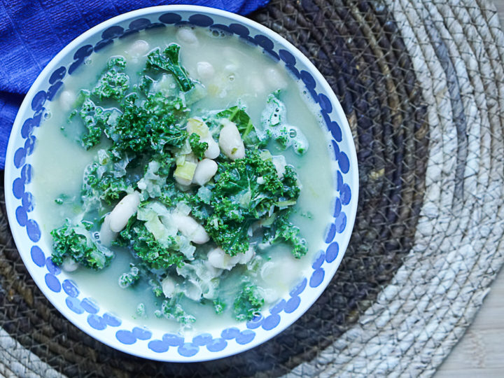 Creamy Dairy-Free Kale And White Bean Soup
